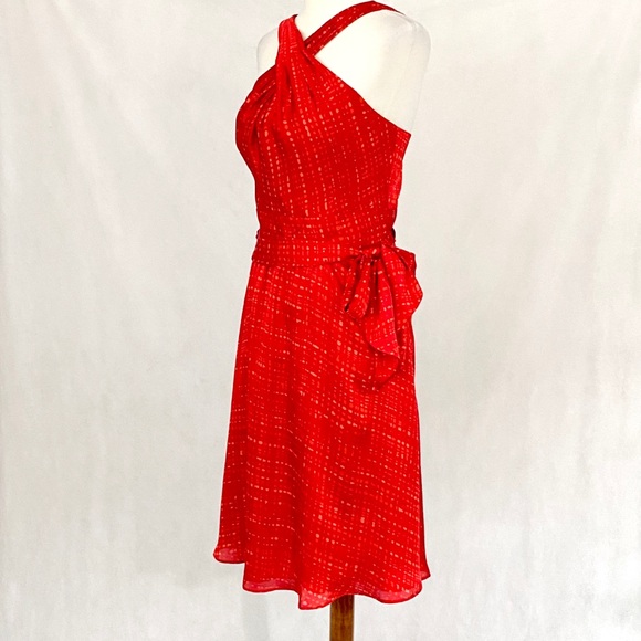 White House Black Market Criss Cross Halter Dress - Picture 6 of 15